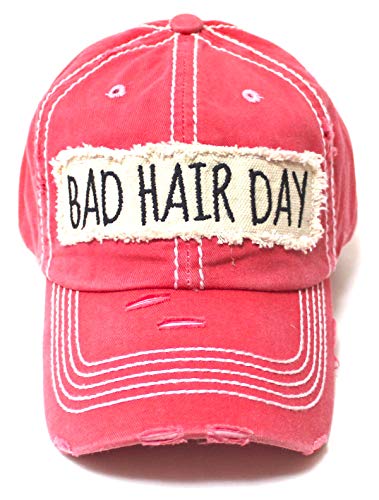 Gorra para mujer con parche bordado Bad Hair Day