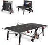 Cornilleau - 600X Outdoor Table Tennis Table and Functional - Ping Pong Table with 7mm Melamine Resin Top - Foldable - Weatherproof - Durable - Black or Blue