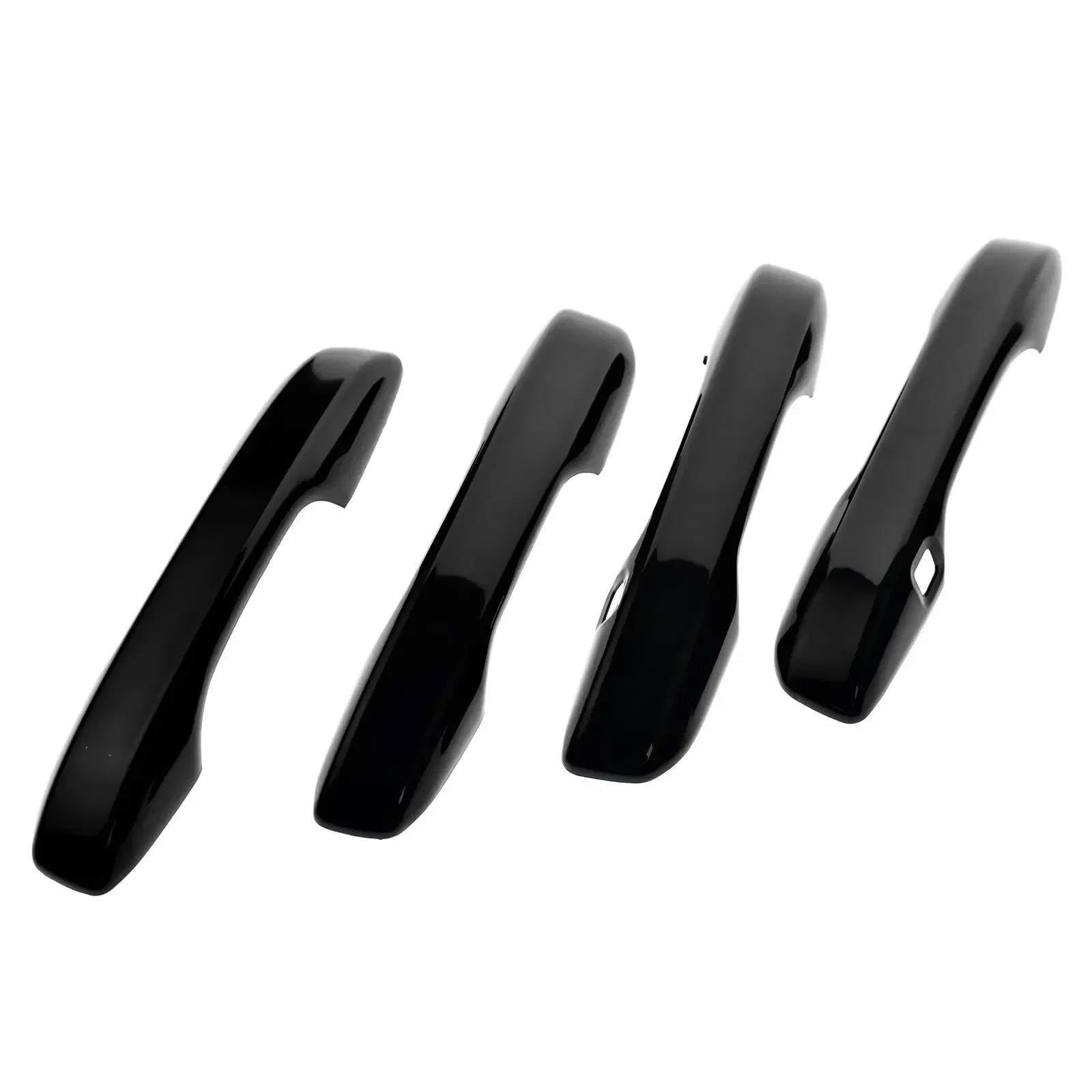 Yytemd Gloss Black Car Exterior Door Handle Cover Moulding Protective Accessories For Civic 11Th Gen 2022-2024 Chrome(Gloss Black)