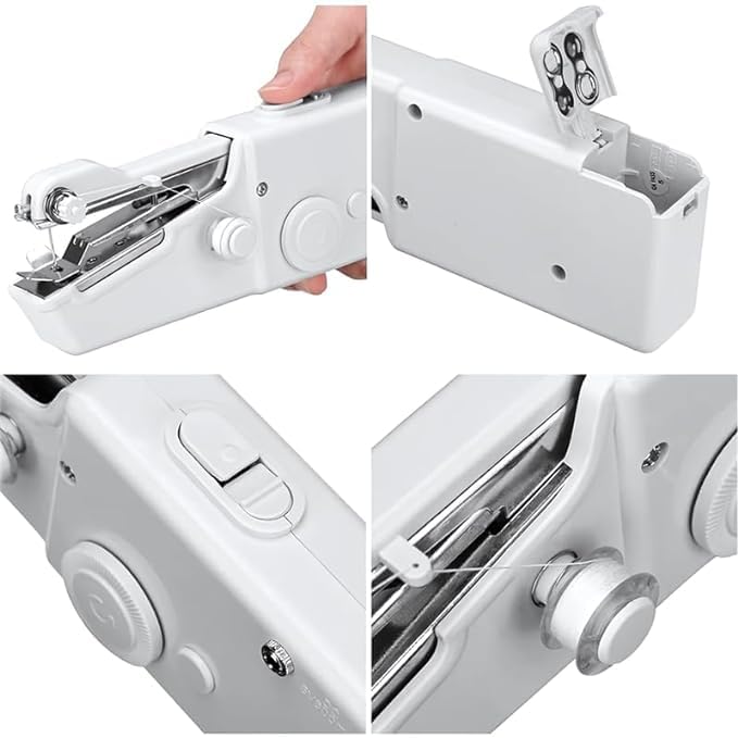 BBD kitchen shop Electric Handy Stitch Mini Handheld Sewing Machine Portable Stapler Style Sewing Machine for Home Tailoring, Emergency Stitching, and Quick Repairs (Multicolor) 1