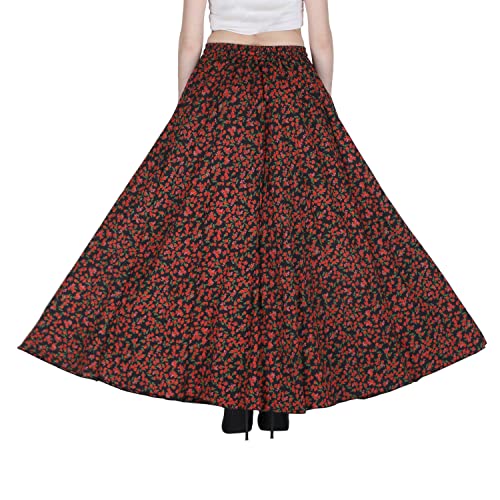 Image of Sttoffa Cotton Printed Women Wear Maxi Long Skirt 40 inch inch Full Length