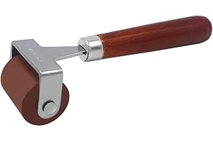 MyLifeUNIT Rubber Brayer - Soft Baren Ink Roller with Wooden Handle