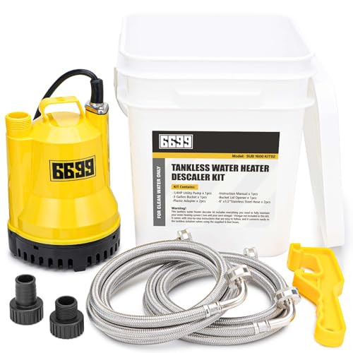 Tankless Water Heater Flushing Kit Just add Vinegar Descaler Easy to Clean Water Heaters SUB 1600 KIT02