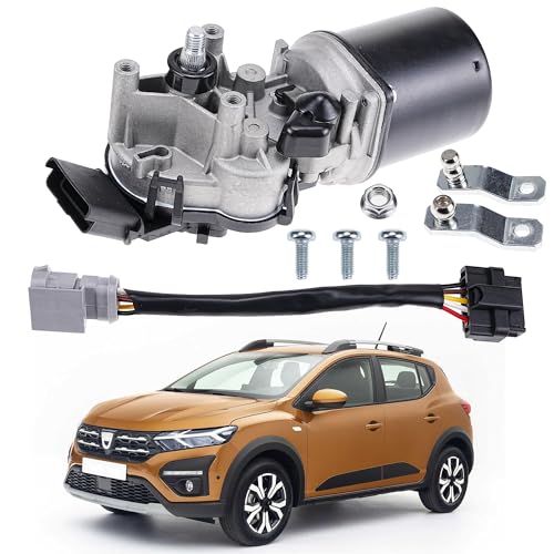Front Windscreen Wiper Motor Compatible for Dacia Logan Sandero Stepway 2013-2020 Replace# 288006475R