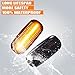 znakeauto 2x Sequential Dynamic Flowing SMD Smoke Amber Led Side Marker Turn Signal Light Compatible with Audi A3 S3 8P A4 RS4 S4 B8 B7 B6 A6 S6 RS6 C5 C7