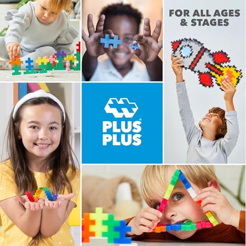 Image of PLUS PLUS Big 15 Piece Tropical Mix - Large Building Blocks for Toddlers