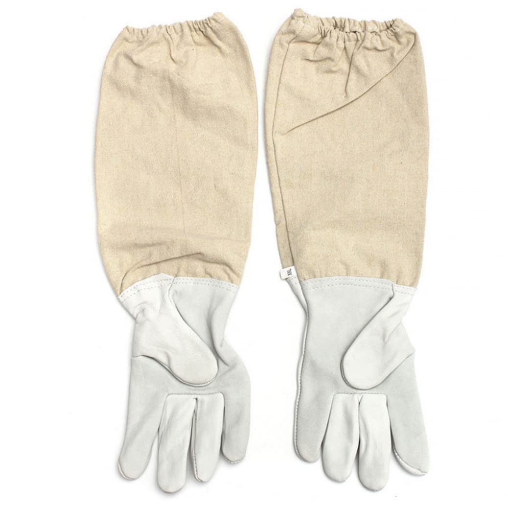 Traje de abejas, traje de apicultura profesional con capucha y guantes ventilados, traje de apicultor de protección de cuerpo completo, trajes de abejas para hombres (XL)