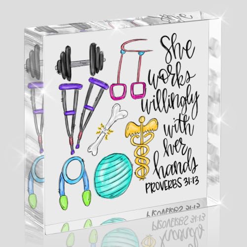 Physical Therapist Office Decor, Christian Physical Therapist Gift