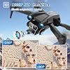 Dron con cámara HD 1080P, minidron para principiantes niños y adultos, cuadricóptero RC con 2 baterías, estuche de transporte, vuelo estable, trayectoria de vuelo, control por gravedad, despegue/aterrizaje con una tecla, negro 3