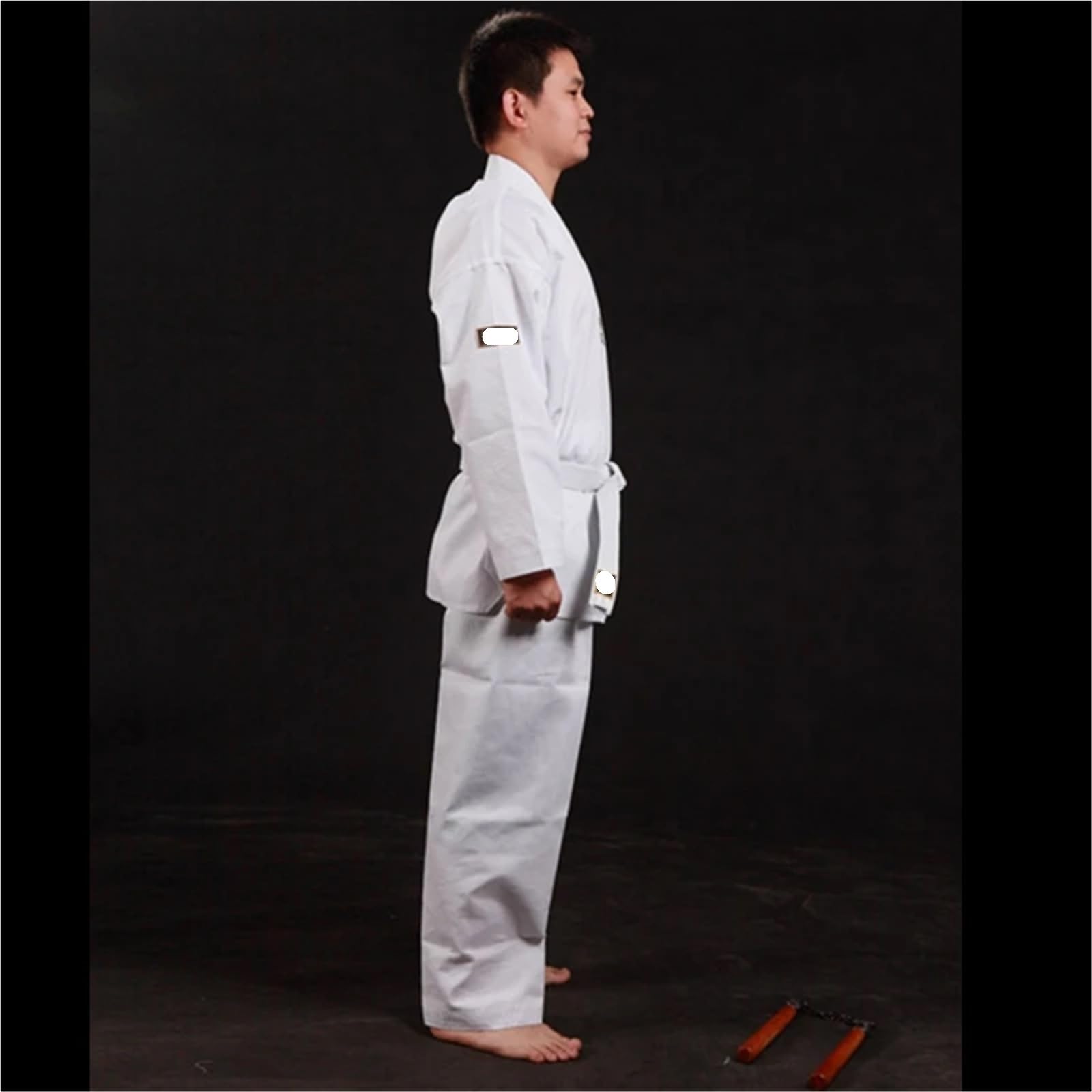 Judoanzug Judo-Anzüge, reinweiß, Taekwondo-Uniform, Erwachsenenkleidung, Karate, Judo-Uniform, Trainingskleidung, Langarm-Mantel FüR Das Training(XL)