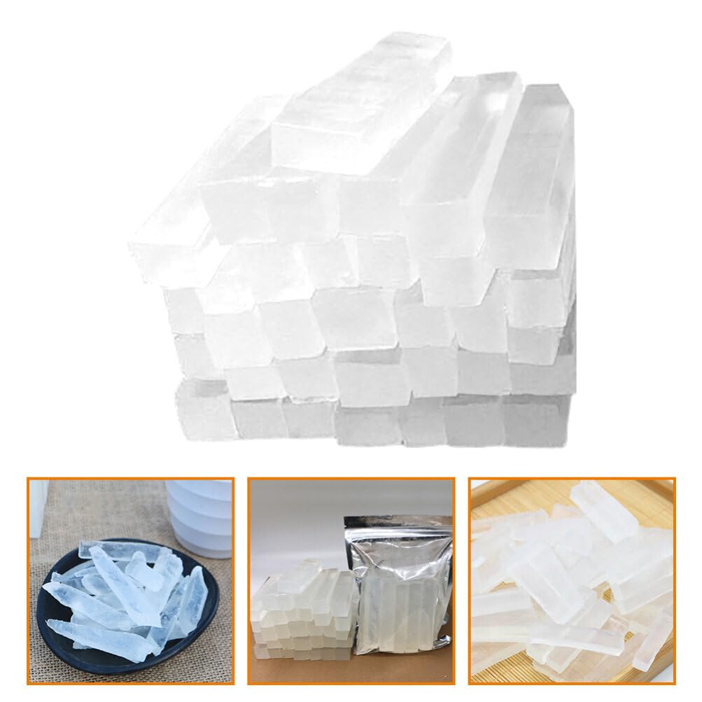 SEWACC 1 Bag of Clear Glycerin Soap Base for Organic Soap Making 250g DIY Handmade Vegan Soap Melt and Pour Soap Base, Easy to Cut - Image 3