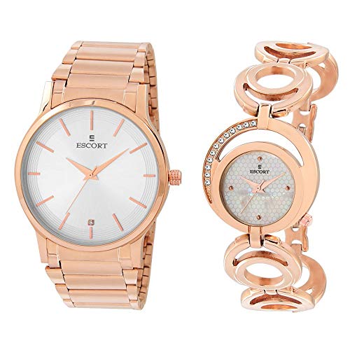 Image of Escort Analog Silver Dial Unisex's Watch-E 2550-5161-7035 RGM