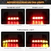 Motorcycle Chopped Rear Fender Edge LED Brake License Plate Tail Light Stop Running Light Turn Signal Lamp Compatible with Harley Sportster XL883N 1200N XL1200V XL1200X (Smoke Lens)