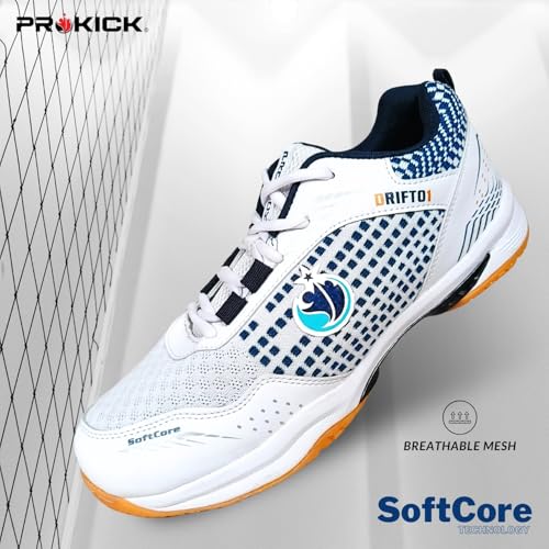 Image of Prokick Drift01 Badminton Shoes Shuttle Non Marking Shoes for Badminton Anti Skid Breathable Badminton Shoes for Men Ideal for Badminton, Squash, Volleyball, Pickleball