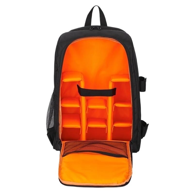 Borsa Reflex Zaino fotografico impermeabile for fotografia digitale reflex professionale Zaini for fotocamere(Top Orange)