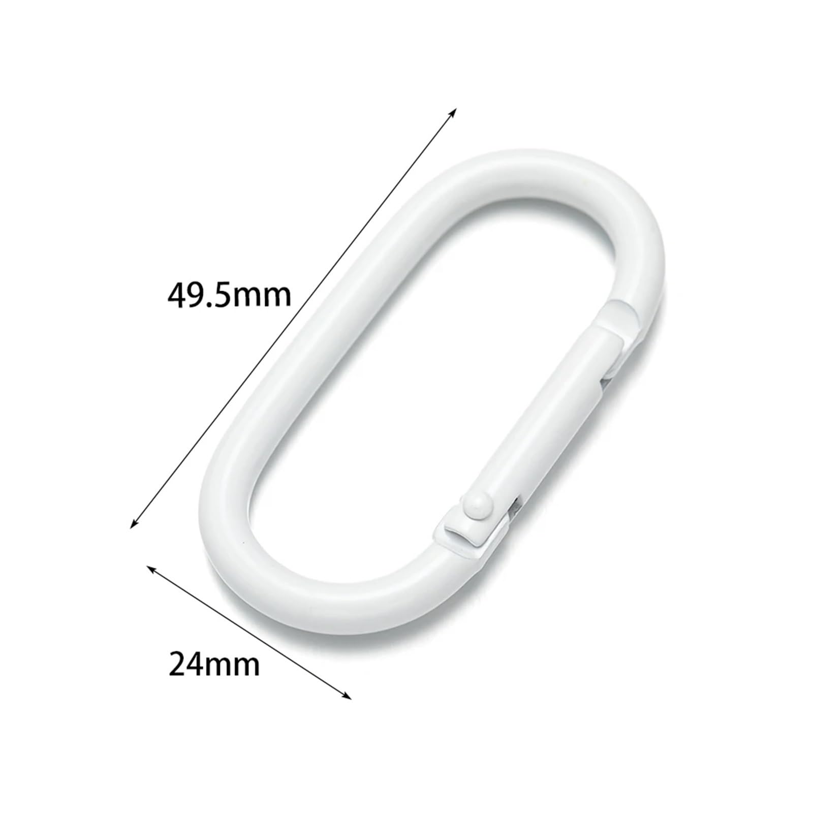 Lot de 35 mousquetons pour porte-clés - Anneaux de connecteur - Pour fabrication de bijoux - Accessoires pour lanière de porte-clés de voiture