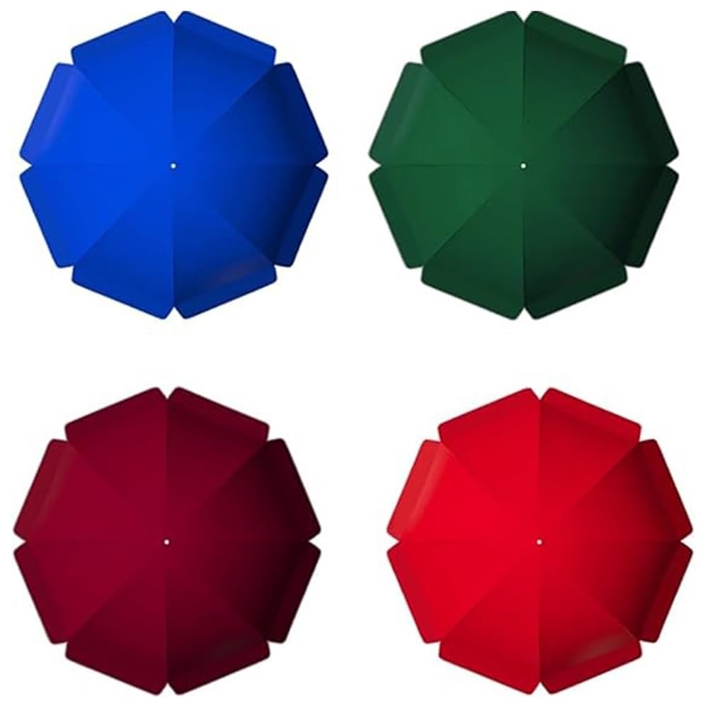 Baldachim zamienny do parasola tarasowego 2,2 m (3,0 m), ochrona UV, 8 żeber, tkanina do ogrodu/basenu/tarasu, czerwony, 2,6 m (8,5 stopy)