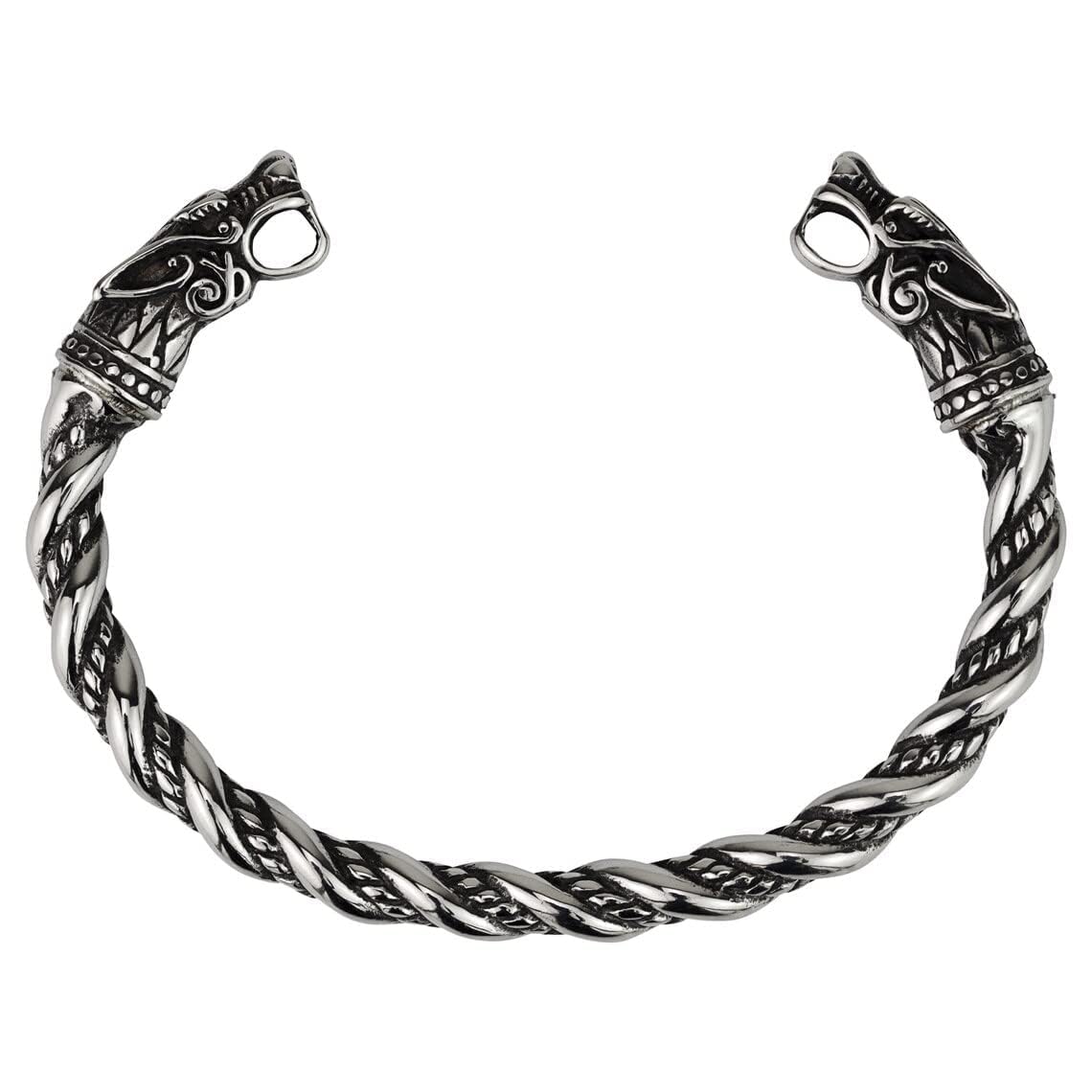 THE MEN THING DRAGRONIX - Titanium Bracelet for Men - Norse God Odin Wolf Heads for Men & Boys (B0CZ759XM4) Amazon Price History, Amazon Price Tracker