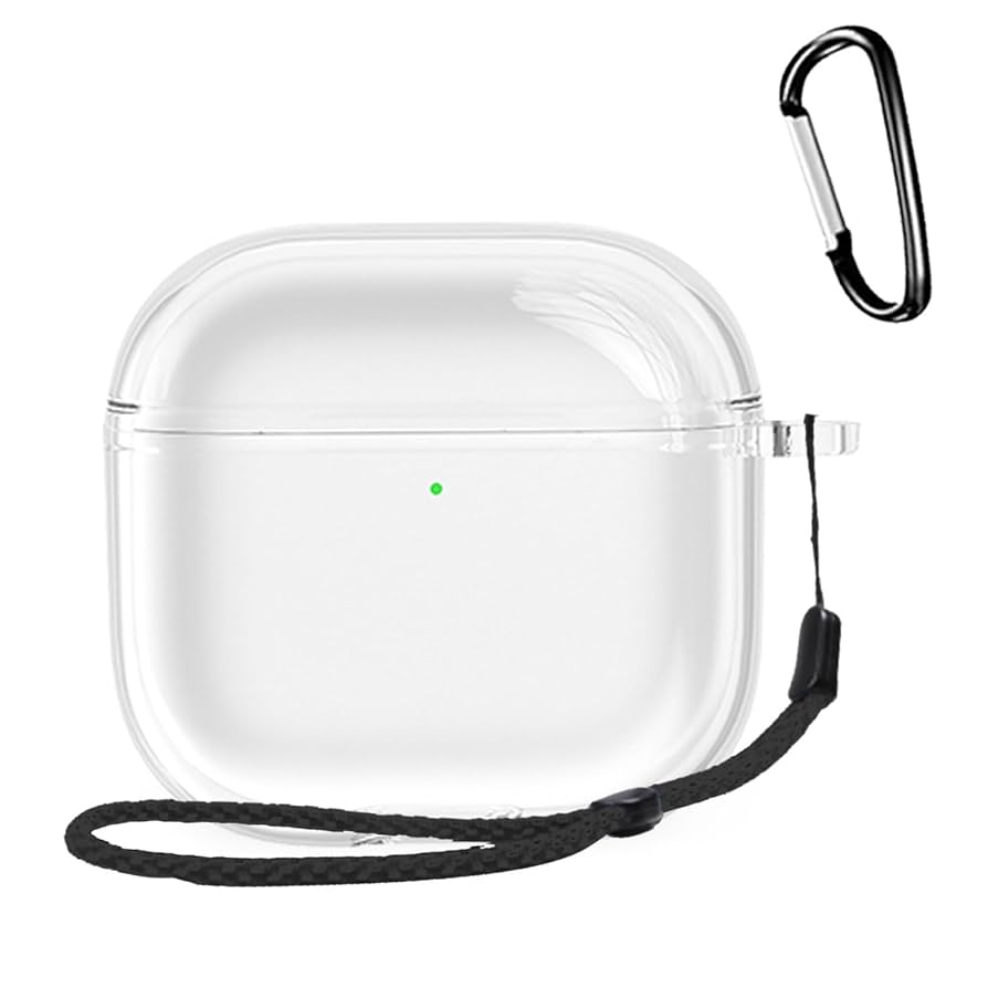 AirPods 第4世代 ケース カバー シリコン カラビナ付き 耐衝撃 防水 Amazon | Apple AirPods（第4世代） 用 ケース 全面保護カバー