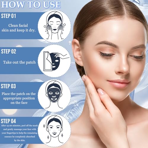 6 Piezas Mascarilla de Hidrogel Hialurónico, Mascarilla Hidratante Facial, Daily Care mascarilla Facial, Hidratante Profundo, Antiarrugas, Skincare Set para Mujeres Adolescente - imagen 4