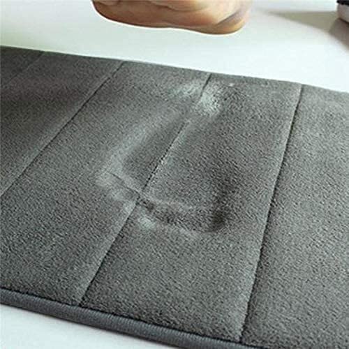 Alfombra de baño Cuarto de baño Alfombra Absorción de agua Alfombra Shaggy Memoria de espuma Cuarto de baño Mat Cocina Piso Baño Absorbente y estera antideslizante resistente a la suciedad ( Color : C