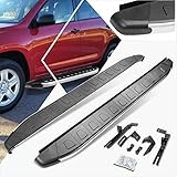 (2Pcs) 5.75 Aluminum Inch Black Running Boards/Side Steps/Nerf Bars Compatible with Rav4 06-12