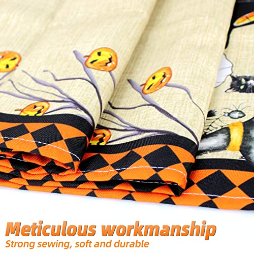 Happy Halloween Table Runner 72 Inches, Spooky Pumpkin Table Runner For Kitchen Dining Coffee Or Indoor And Outdoor Home Parties Decor #TOP1