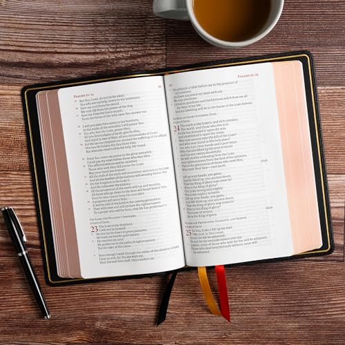 Image of NASB Single-Column Personal Size Bible, Holman Handcrafted Collection, Black Premium Goatskin, Black Letter, Presentation Page, Full-Color Maps, Easy-to-Read Bible Serif Type