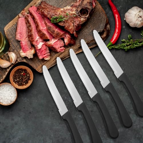 Image of 36 PCS Steak Knife Set - Stainless Steel Steak Knifes 8.7 Inch with Dishwasher Safe Steak Knoves,Metal Steak Knife,Dinner Knife Silverware for Home,Kitchen or Restaurant