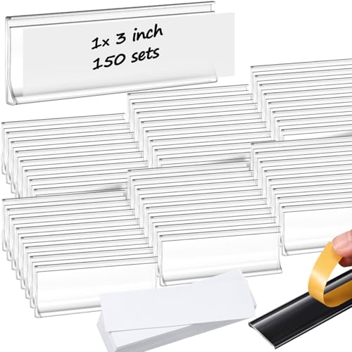 Porte-étiquettes autocollants pour organiser la bibliothèque, l'école et les boîtes aux lettres