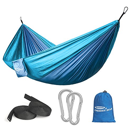 Forbidden Road Camping Hammock 400lbs Capacity Portable Hammock for Outside, Backyard, Travel, Backpacking, Beach