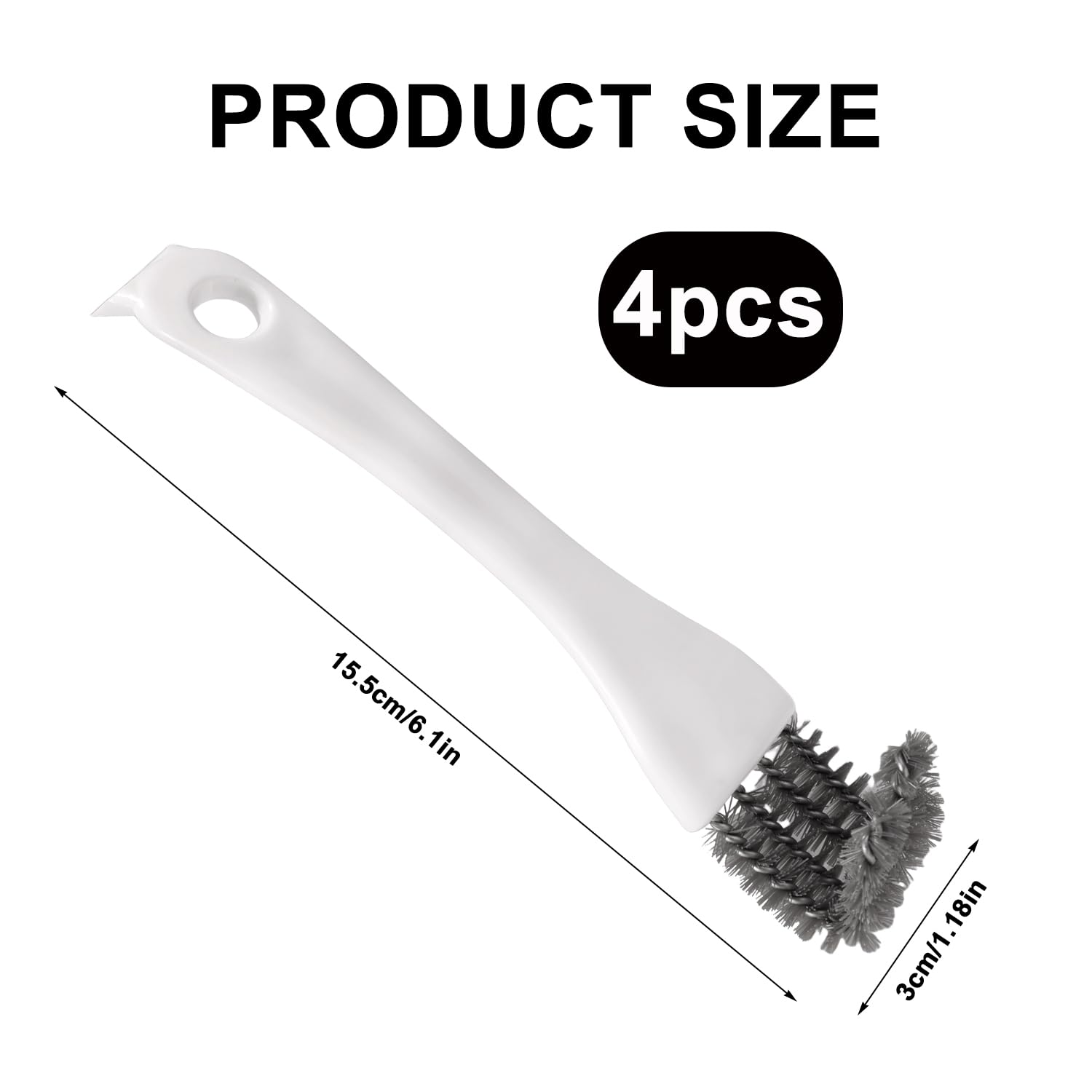 4pcs Bird Cage Cleaner with Long Handle - Image 2