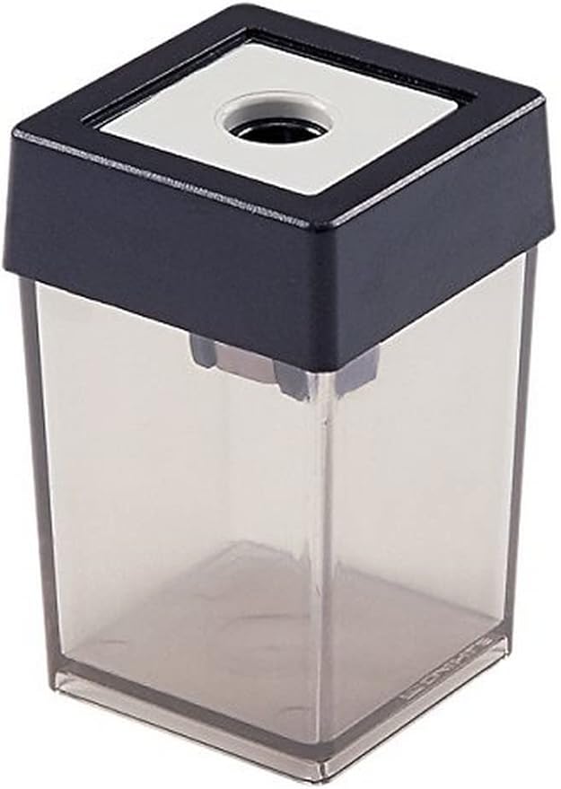 Dahle Bürotechnik Dosenspitzer Dahle 53461, Für Blei- und Farbstifte bis 8 mm Ø, grau-transparent, 5 Stück