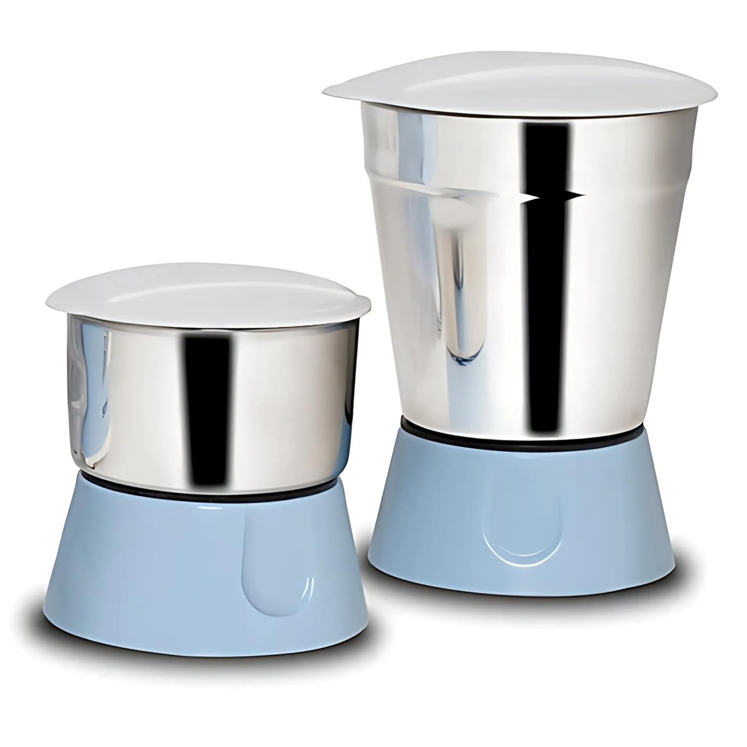 HL 7575 / HL 7576 Compatible Combo Jars – 350ml Chutney Jar + 1000ml Medium Jar – Stainless Steel – Blue Socket – Mixer Grinder Jar Set-image-9
