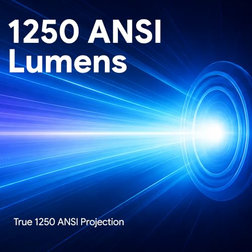 Image of Power Boost 1250 ANSI Smart Projector with Android 13, WiFi 6