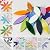 Mosaic Tiles 28 Pieces / 110 g Pack of Mica Stained Glass Mosaic Tile Supplies for Home Decoration, DIY Crafts, Plates, Picture Frames, Flowerpots – 1.6x5 cm Leaves Tiles (White Illusion)