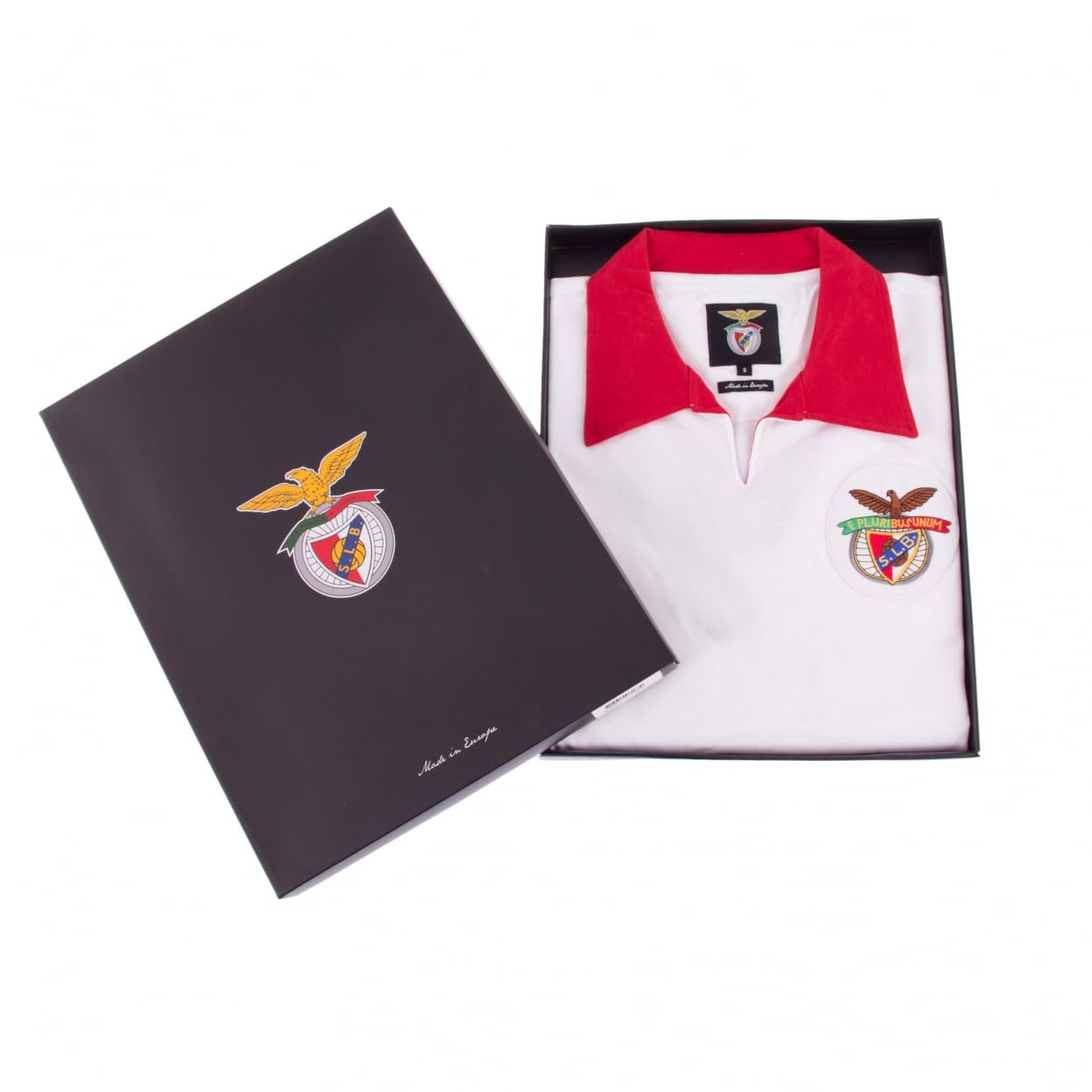 COPA - Retro Auswärtstrikot Herren - SL Benfica 1968 - Weiß - 100% Baumwolle