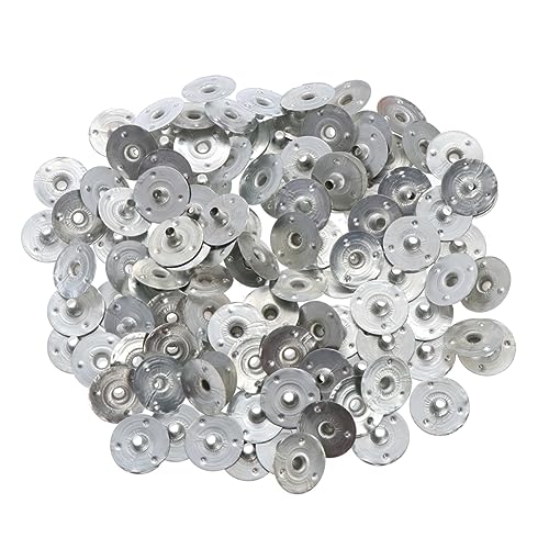 Hohopeti 200Pcs Metal Wick Tabs for Candle Making Durable Candle Wick Holders for DIY Candle Projects and Wick Centering