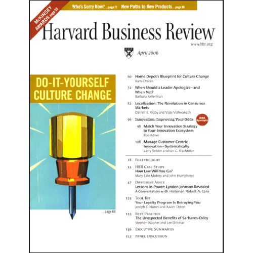 Cover art for Harvard Business Review, April 2006