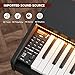 UMOMO UM-725 88 Key Weighted Digital Piano with Adjustable Light, 88 Key Progressive Hammer-action Keyboard Piano for Beginners with MIDI, Black