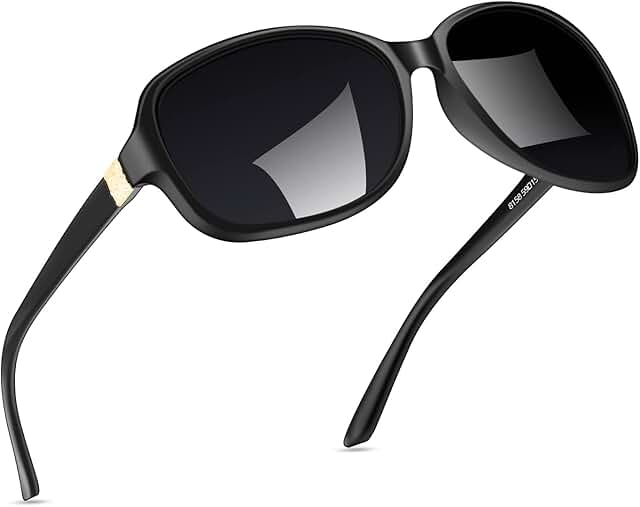 SIPHEW Polarized Sunglasses for Women | Vintage Square Sunglasses w UV40...