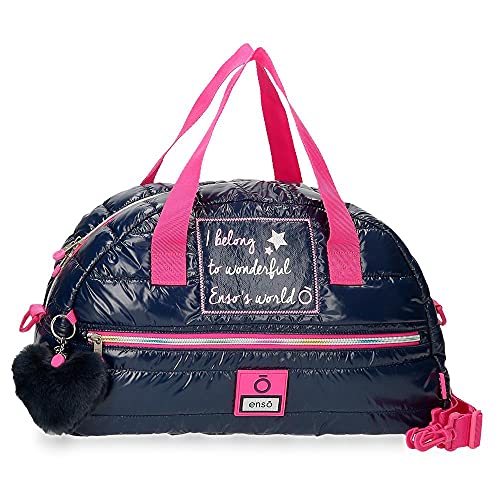 Enso Make Wish, Equipaje Bolsa De Mensajero Niñas, Azul (Blue), 40x25x18 Cms
