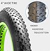 Fat Tires 26x4.0 Bike Tire,Electric Bicycle Mountain Bike Wire Tires Folding Dual Wide Mountain Snow Bike Accessory #2