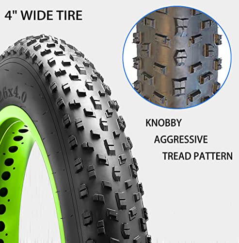 Fat Tires 20/26X4.0 Bike Tire,Electric Bicycle Mountain Bike Wire Tires Folding Dual Wide Mountain Snow Bike Accessory (20X4.0 Inch) #TOP2