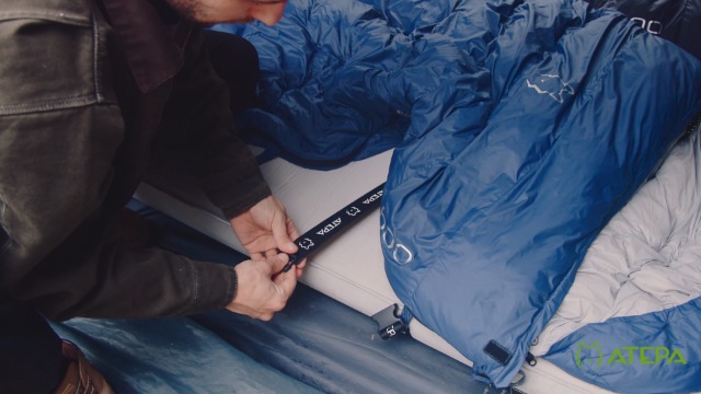 Sac De Couchage 4 Saisons ATEPA - 220x80x55 Cm, Confort 6°C, Imperméable, 1 Kg