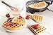 Waffle Maker by Cucina Pro- Griddle Makes 7 Inch Thin, American Style Waffles for Holiday Breakfast- NonStick Waffler Iron w Adjustable Temperature Control, Easy to Use Kitchen Essential, Xmas Gift