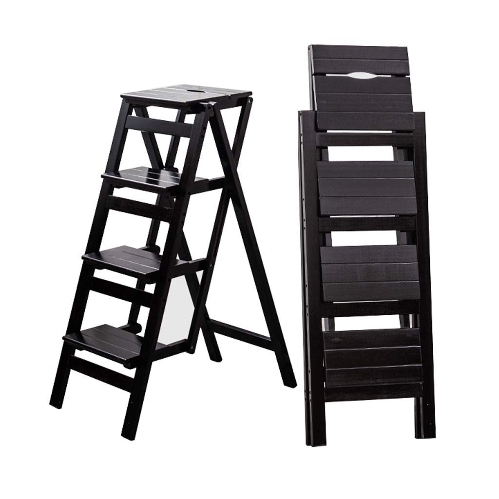 Escabeau pliant 2 en 1 CHEWYNP - Tabouret maison et cuisine portable, échelle pliante 150kg