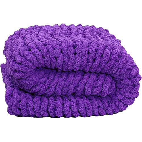 Plaid Tricot Grosse 80x100cm, Couverture TricotéE, Maille Pelote Laine Grosse Maille Tricoté Jette pour Lits Chunky Tricoté Couverture Tricoté Jeter Couverture Tricot Jeter Cover
