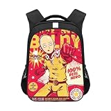 One Punch Man, zaino per la scuola, motivo anime Saitama/Tatsumaki/Genos, zaino carino per studenti e anime per bambini e ragazzi, Tipo 20., 30.5*16*44cm