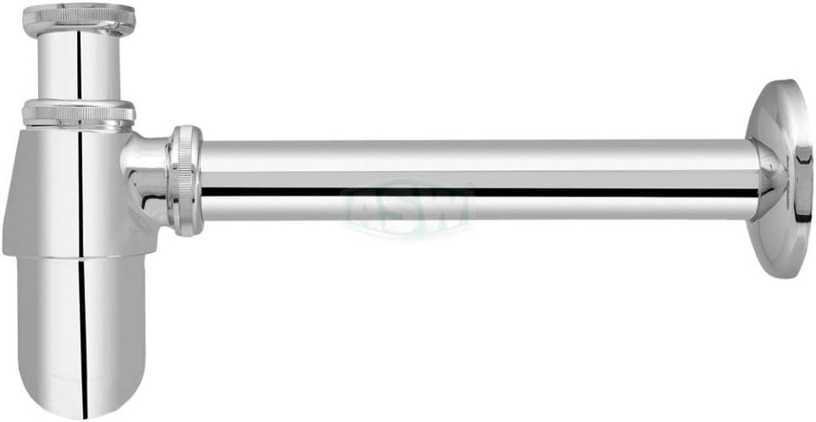 embrass peerless chrome 1 1/4 bottle trap